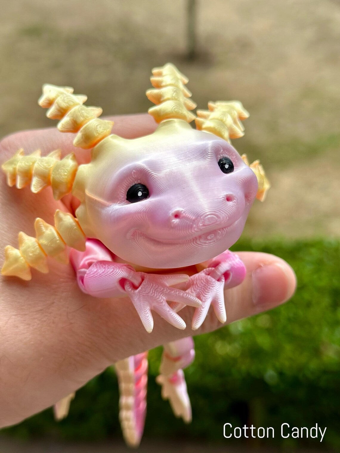 Cute 3d Printed Axolotl Fidget, Articulated Fidget Toy, Sensory Toy, 3d Axolotl Desk Toy, Colorful Axolotl, Fidget Toy, ASMR, Autism