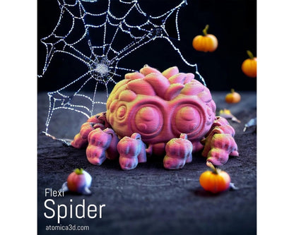 3d Printed Spider, Flexi Baby Spider | 3D Printed, Flexi Baby Spider, Marvel 3d Printed Spider, Spidey Ornament Gift