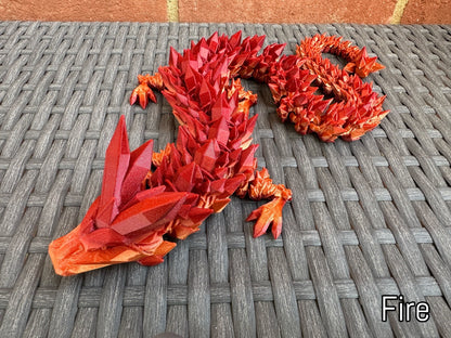3D printed dragon, Fully Articulated Dragon, Rainbow Dragon Toy, Fidget Dragon Decor, Dragon Gift