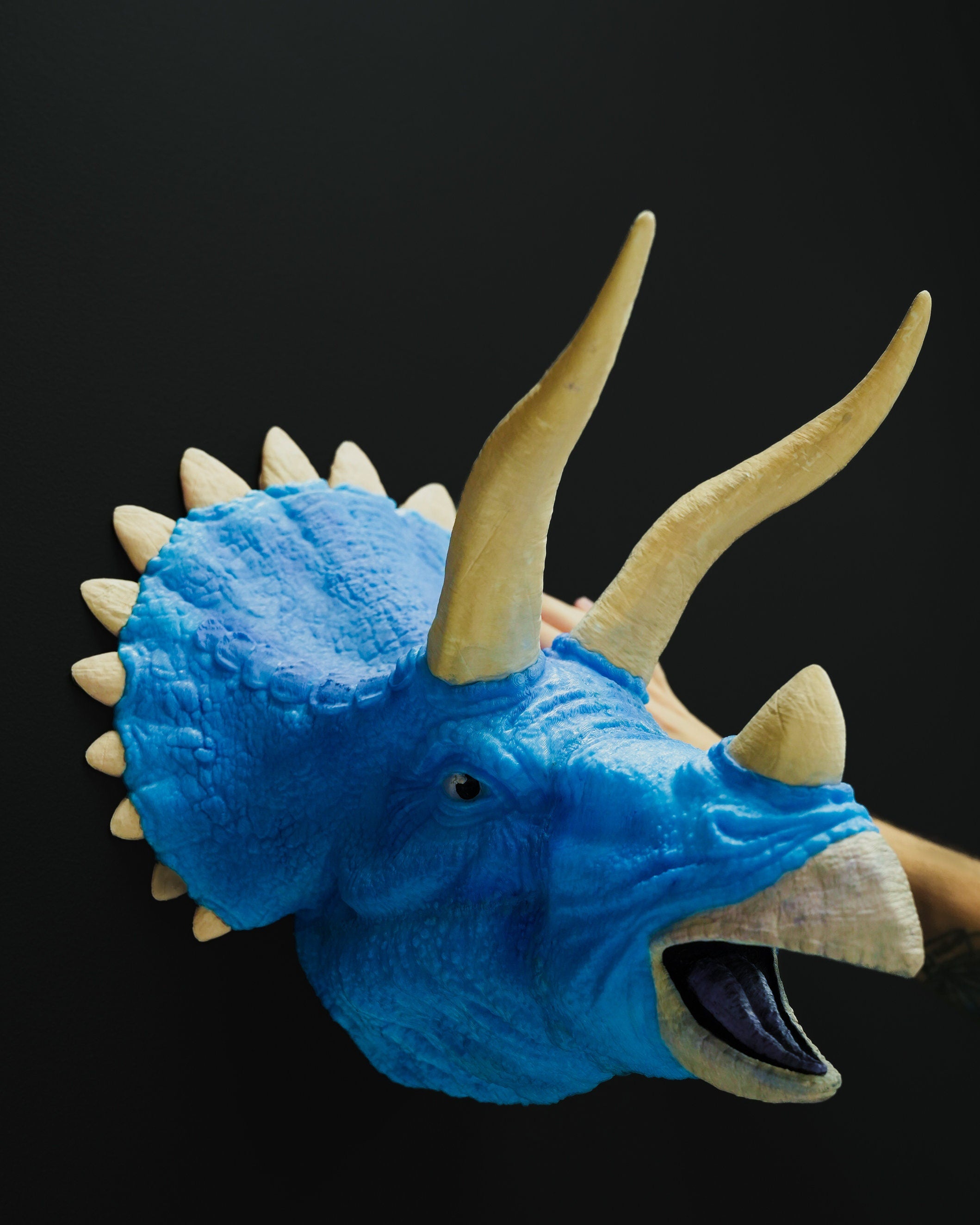 Dinosaur Head Wall Decor, 3d Printed Triceratops Skull, 3d Printed Dino Wall Art, Jurassic Park Animal Art, Unique Home Decor