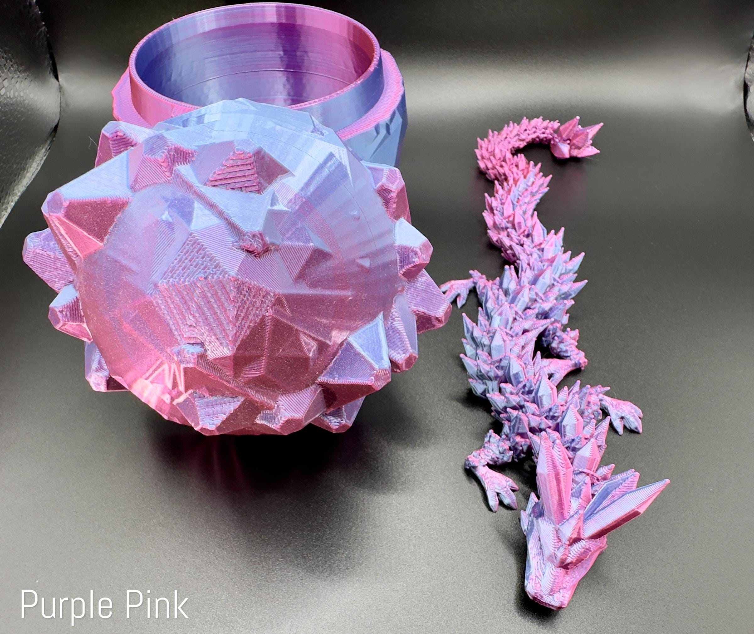 3d printed dragon egg, Dragon Fidget Toy, Dragon Egg, Dragon Toy, 3d Printed fidget, 3d Printed Gift, purple pink, gift, autism
