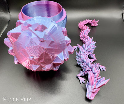 3d printed dragon egg, Dragon Fidget Toy, Dragon Egg, Dragon Toy, 3d Printed fidget, 3d Printed Gift, purple pink, gift, autism