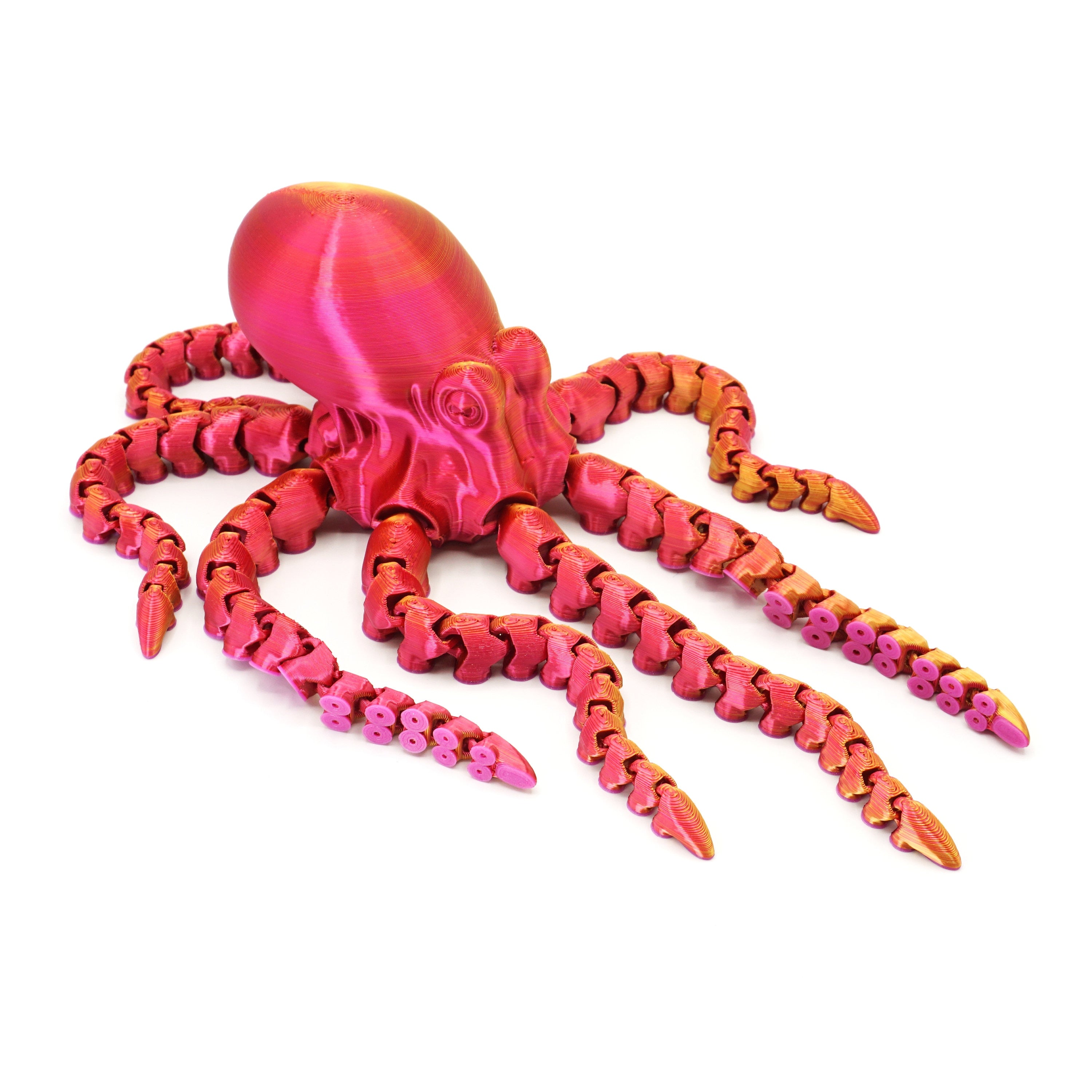 3d Printed Articulated Octopus, Under the Sea Animal Figurines, 3d Printed Fidget Toy, Handmade Octopus Toy, Anxiety Toy