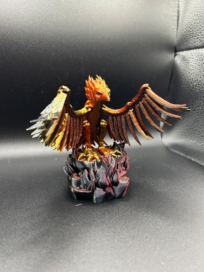 3d Printed Phoenix Figurine - Mythical Bird Sculpture - Unique Home Decor - Collectible Fantasy Art - Perfect Gift - Desktop Toy - Fidget