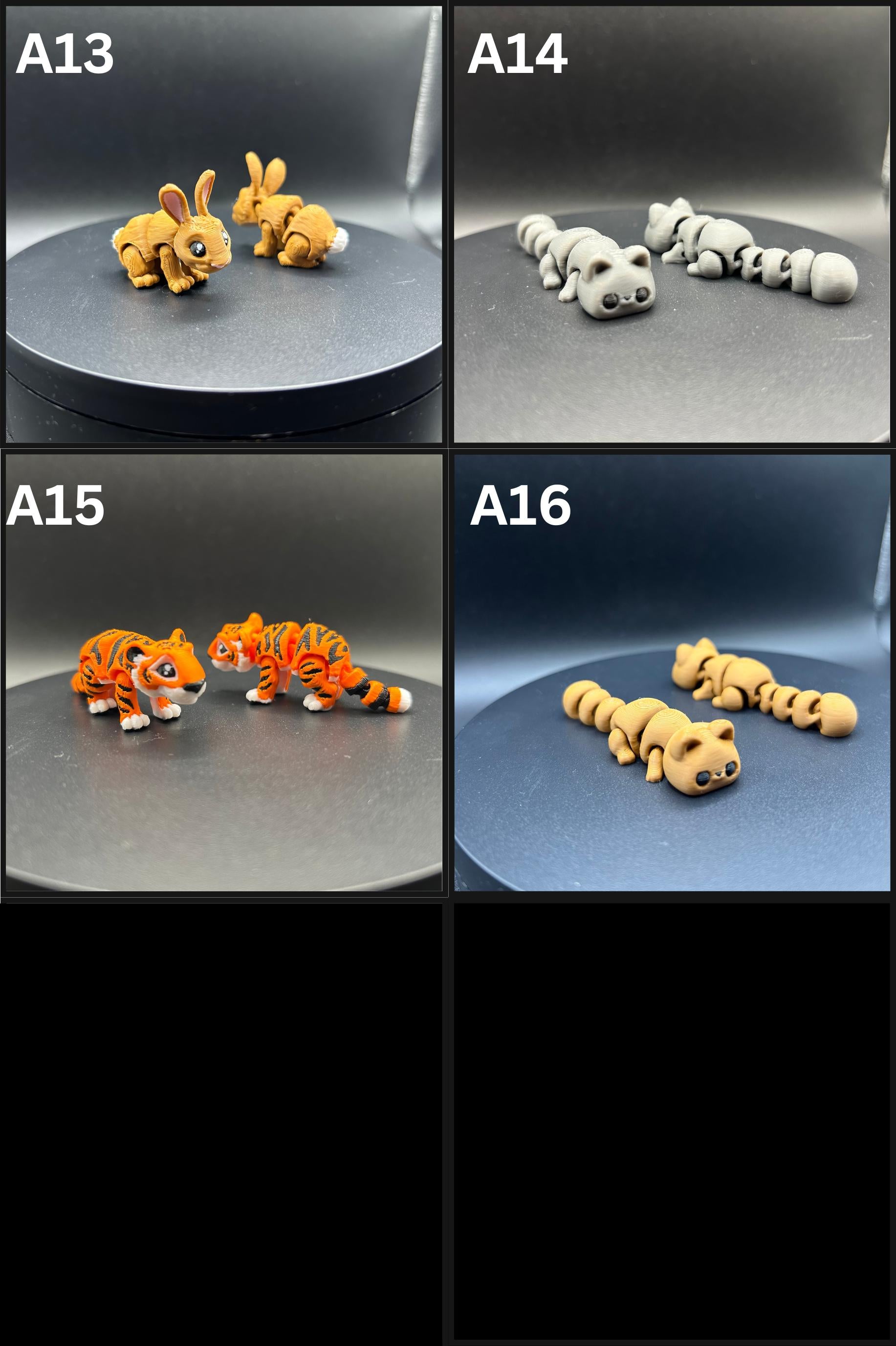 Adorable Pocket Pals | 3D Printed Animals | 2+ inches | Fully Articulated